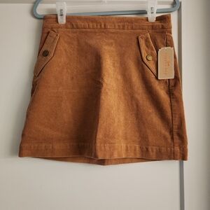 NWT Copper Key Corduroy Skirt